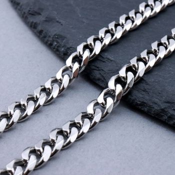 304 Stainless Steel Cuban Lanac 9x6.5x2mm...SSL-R100-23-10m