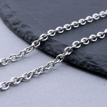 304 Stainless Steel Lanac 6x4.5x1.2mm...SSL-L017-09B-10m