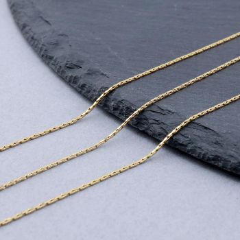 304 Stainless Steel Snake Lanac 0,9mm Gold...SSL-P203-I-10m