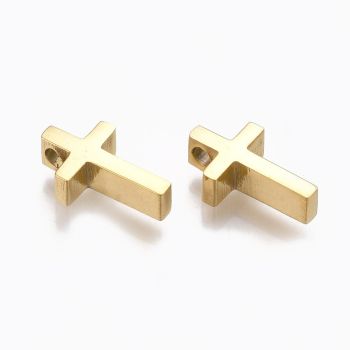 Privezak  Krstić 304 Stainless steel 12 x 7 x 3 mm  ( 207010-1 )