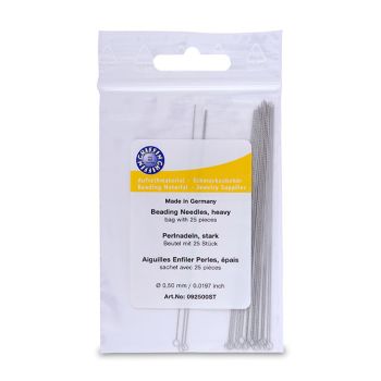 Upletena igla za nizanje perli, HARD, debljina 0,5 mm, 1 komad   ( BEJNEETW-H/25)