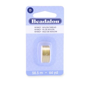 Nymo konac, veličina D, 0,3 mm, Boja Gold #2    ( BENYMO124G-002 )