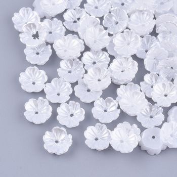 Ukrasni rezin cvetići za dekoraciju 8x8x2.5mm, Rupa: 1mm ( T040008A)