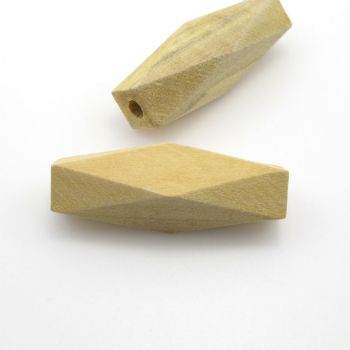 Drvene ukrasne perle. Dimenzije 40x15 mm,  rupa oko 3 mm. Natur drvo bez laka i boje ( DP017 )