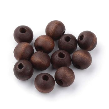 Drvene perle okrugle, bojene. Dimenzije 10mm, rupa 3 mm. Idealne za brojanice (DPO10MM-01)