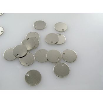 Dukati mesing u boji inoxa, 24 mm - pakovanje 5 kom.    ( DUKN24mm )