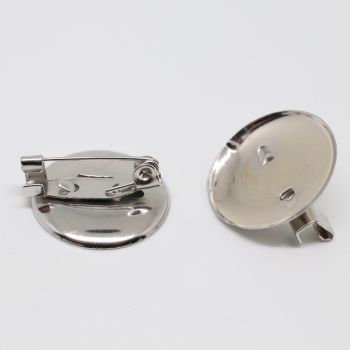 Igla za broš sa podlogom 20 mm- boja inoxa ( IGBR18PN )