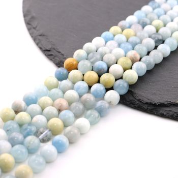 Prirodni poludragi kamen Akvamarin 8 mm ( 23KP82-08)