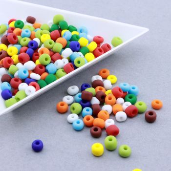 Seed bead kašaste perle 4mm, frost mat...25SEED08/06
