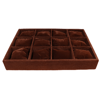 Kutija za izlaganje narukvica, dimenzija kutije 35x24x4cm, dimenzija jastučića 7x8.5cm  (STAK4)