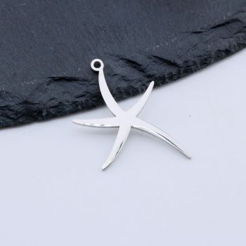 Stainless Steel Privezak Starfish...Q005-02P