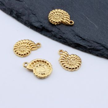 Stainless Steel Privezak Shell,Gold...C119-24A-G