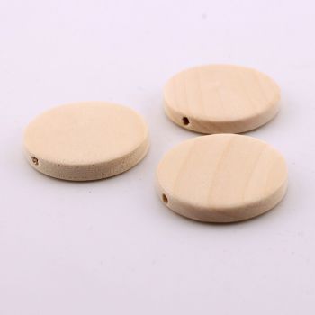 Drvene ukrasne perle 30x5mm  rupa oko 3 mm. Natur drvo bez laka i boje ( 23DP06A)