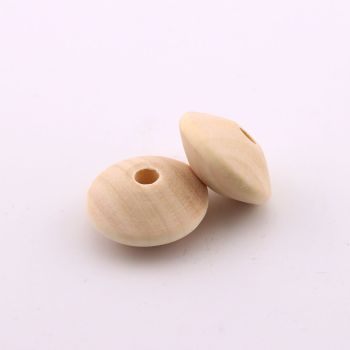 Drvene ukrasne perle 25x12mm, rupa oko 3 mm. Natur drvo bez laka i boje ( 23DP03B)