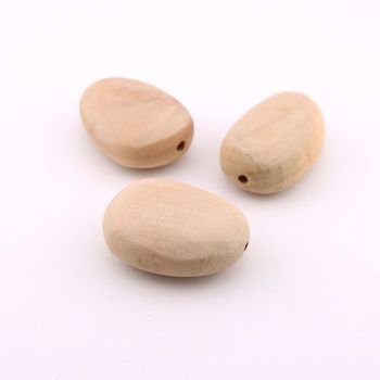 Drvene ukrasne perle 17x31x45mm  rupa oko 3 mm. Natur drvo bez laka i boje ( 23DP08A)