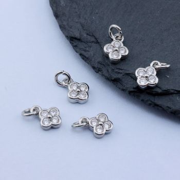 Privezak 6x8 mm, Rodijum...P-2158066-R