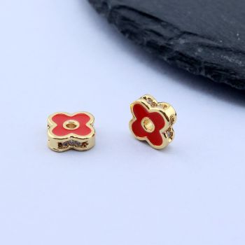 Perla 8x8mm, 18k Pozlata...P-75918