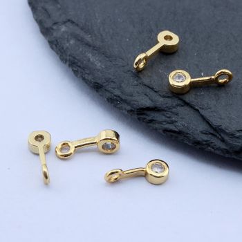 Privezak 10x3 mm, 18k Pozlata...P-215306