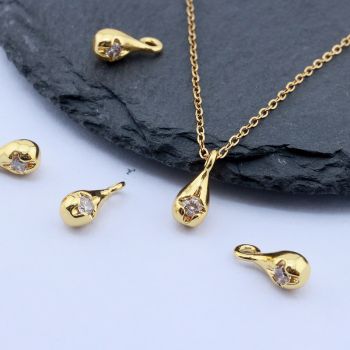 Privezak 11x5 mm, 18k Pozlata...P-227507