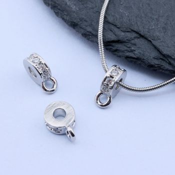 Perla 6x9 mm, Rodijum...P-21121-R