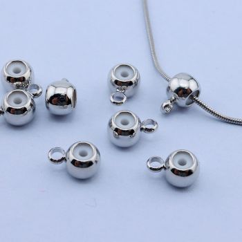 Stoper/Nosači za Priveske 6x1.5 mm, Rodijum...P-209038-R
