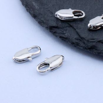 Papagaj kopča 10x5 mm, Rodijum...P-398043-R