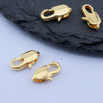 Papagaj kopča 10x5 mm, 18k Pozlata...P-398043