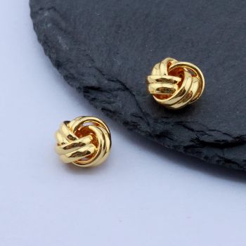 Perla 10x7 mm, 18k Pozlata...P-8114