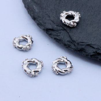 Perla 8x8 mm, Rodijum...P-62075-R