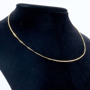 Lanac Sajla 40x1 mm, 18k Pozlata...P-184075