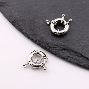 Mornarska kopča 15 x 4 mm, Rodijum (  23MK34CP )