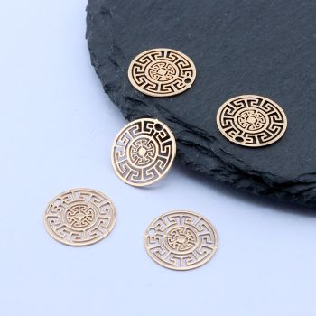 Privezak 13x13 mm, 18k Pozlata...P-332033-F