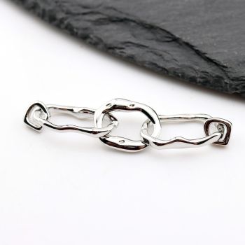 Ukrasni link  45 mm, alke od 6x6mm do 18x10mm- Rodijum (  23MK58P )