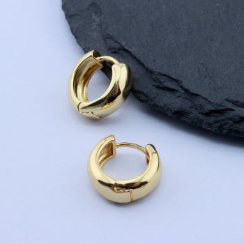 Osnova za minđuše Huggie Hoop 14x5 mm, 18k Pozlata...P-F260-04G