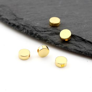 Perla Pozlata 18k. 6x2,7x1,4mm rupa  1mm (  23MK38C )