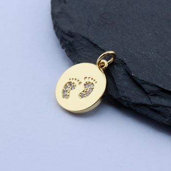 Privezak 18k Pozlata+CZ 14.5x12 mm...P-N039-033