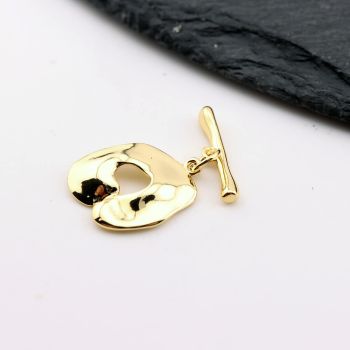 Ukrasna T - kopča 20x15mm - Pozlata 18k (  23MK46G )