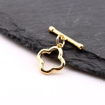 Ukrasna T - kopča 20x18mm - Pozlata 18k (  23MK47G )