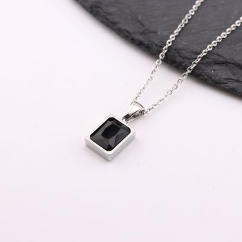 Stainless Steel ogrlica 45cm sa priveskom 10x12mm (23SSK38BP)