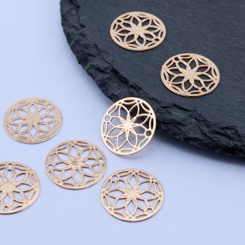 Konektor 13x13 mm,18k Pozlata...P-R001-08LG