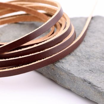 Prirodna koža 4 x 2 mm, boja natur braon (23TK04C)