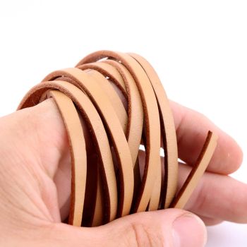 Prirodna koža 5 x 2 mm, boja natur braon (23TK03C)