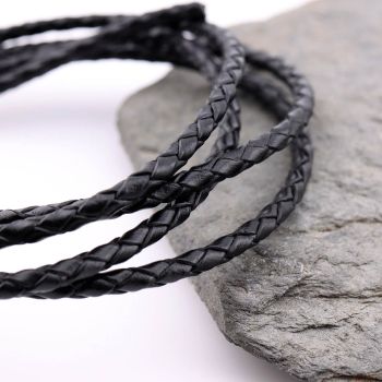 Upletena prirodna koža debljine 3 mm, boja crna ( 23TK05 )