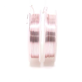 Posrebrena žica Rose Gold -Non Tarnish  1,00 mm. Pakovanje oko 5 metara (POSRG10)