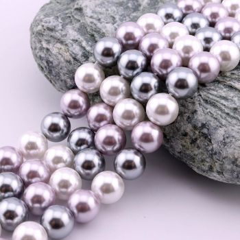 Prirodni 7A sedef biseri mix boja  8 mm, rupa oko 0,8mm ( Majorka biseri )  (JDYZZ19-31)