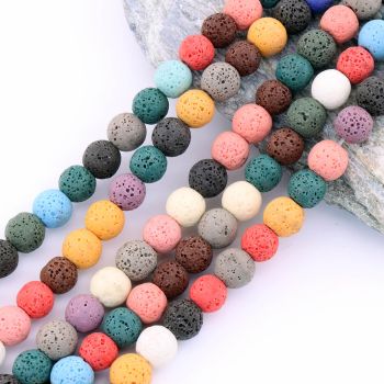 Multikolor Bojena Vulkanska Lava 6 mm  (JDYZS120-7 ) 