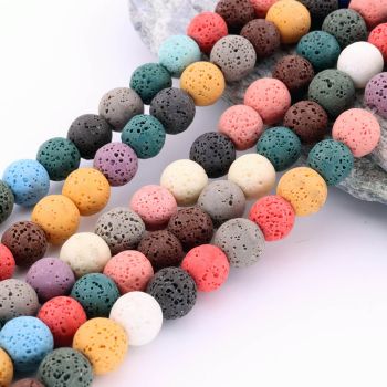 Multikolor Bojena Vulkanska Lava 8 mm  (JDYZS120-8 ) 