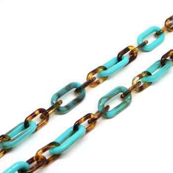 Handmade Akrilni deko lanac... 20.5x11x3mm  ( 536008 )