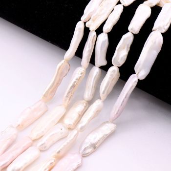 Barkok Slatkovodni biseri 15~34x6~12x4~7mm,  Rupa: 0.6mm  ( SLBISS020H01 )