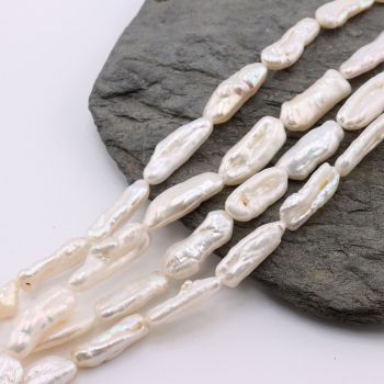 Barok Slatkovodni biseri 20x6x3~5mm, Rupa: 0.6mm  ( SLBISS020 )